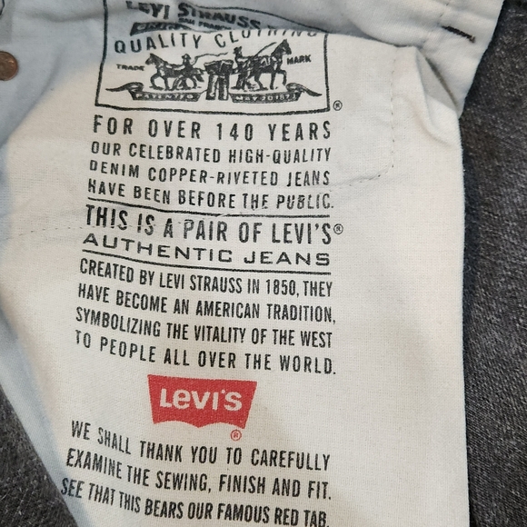 VINTAGE 90s Levi’s 550 Charcoal Relaxed Fit Tapered Leg Denim Jeans Size 12 P M - Picture 11 of 12